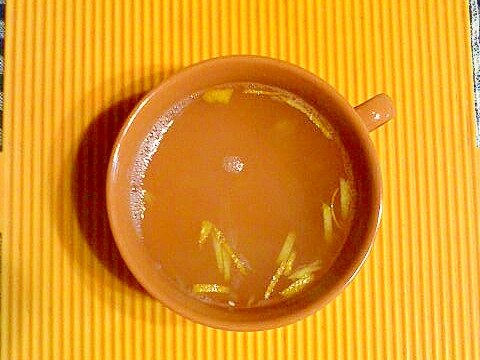 柚子のホット蜂蜜ドリンク♪